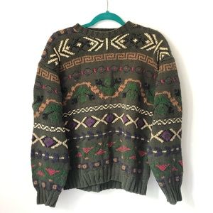 big & comfy vintage sweater ❄️🍂